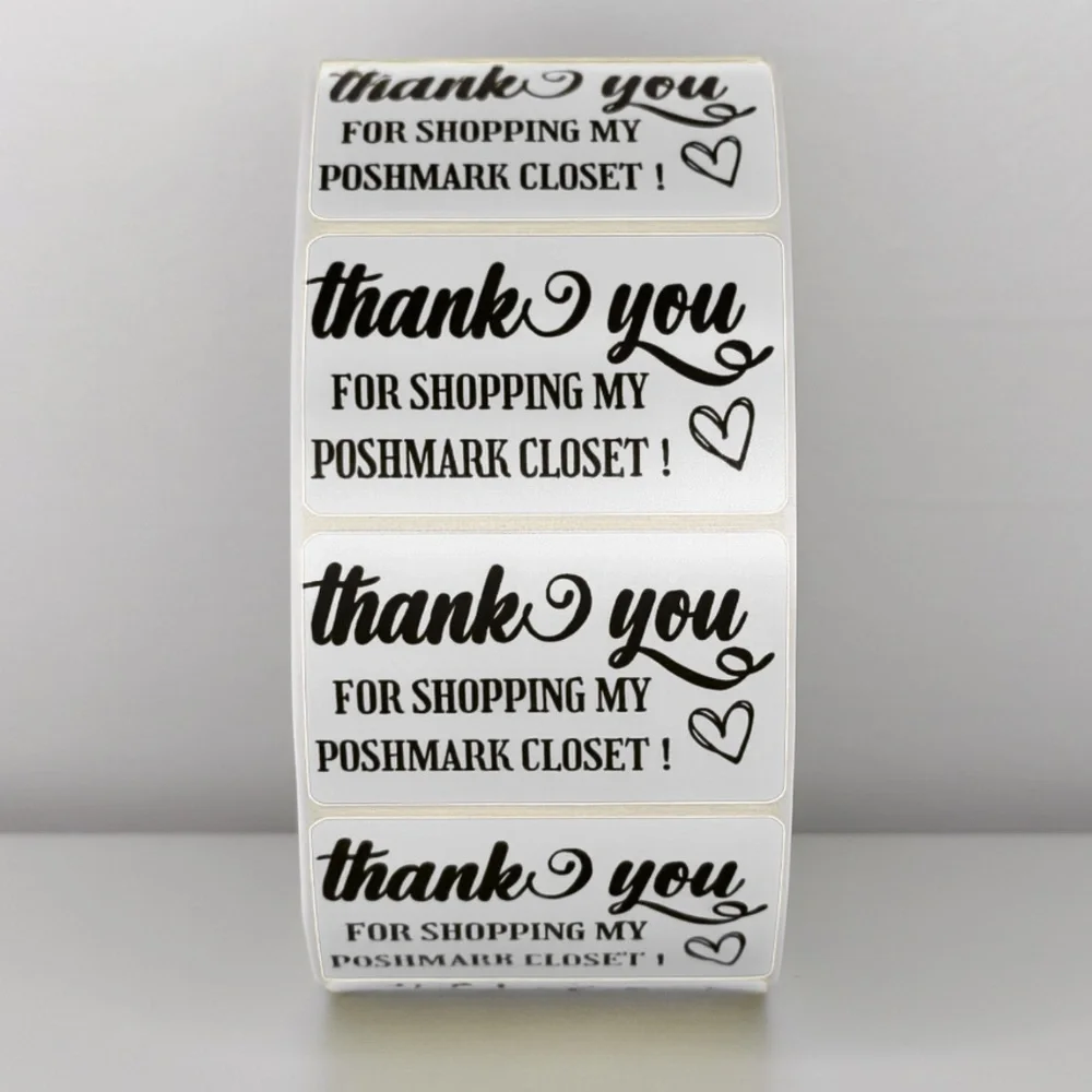 Thank You for Shopping My Poshmark Closet Stickers | THANK YOU STICKERS - Picture 10 of 11